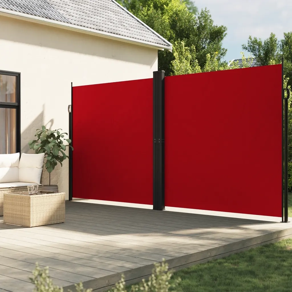 Tendada Sole Laterale Retrattile Rossa 200x1000 cmcod mxl 114974
