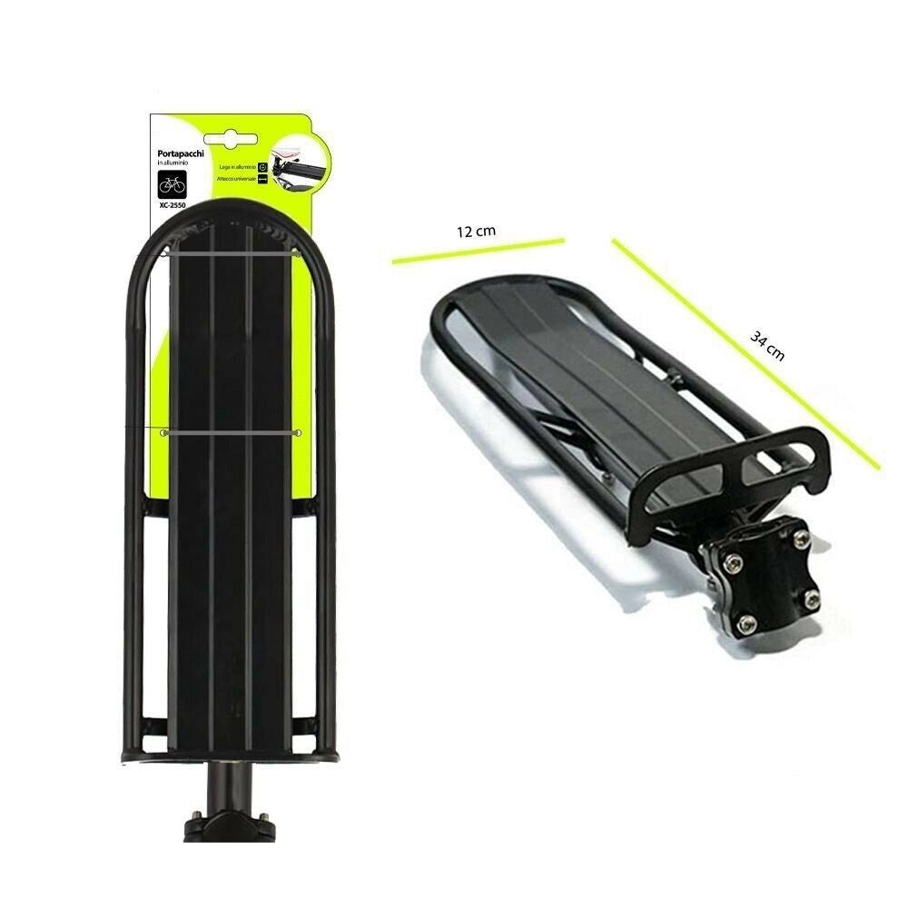 Trade Shop - Portapacchi Posteriore In Alluminio Per Bici Bicicletta Attacco Universale Xc2550 -