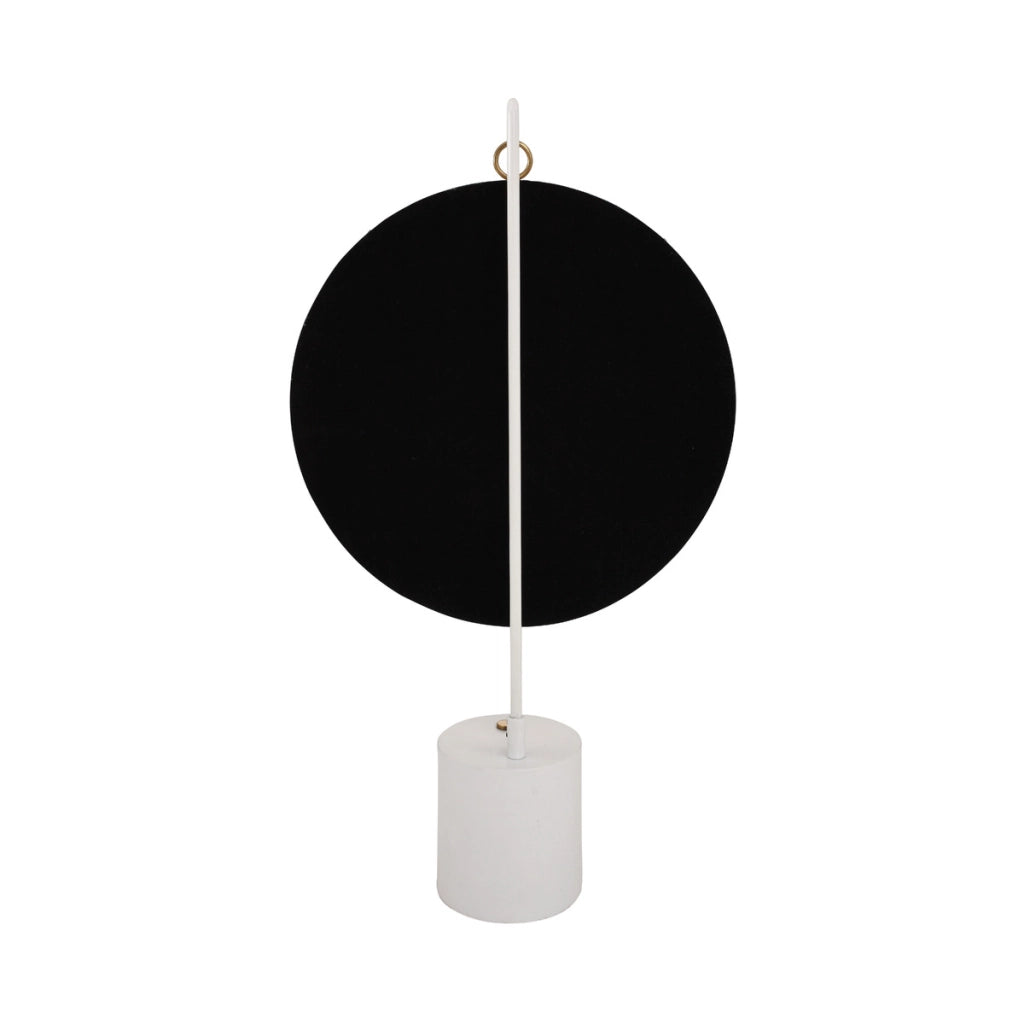 Specchio da tavolo Eleganca in metallo bianco e oro