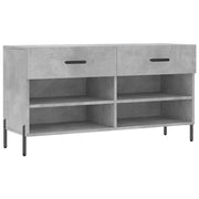 Panca portascarpe/stivali cassettiera scaffale mobiletto portaoggetti per ingresso 102 x 35 x 55 cm legno ingegnerizzato grigio 02_0022964