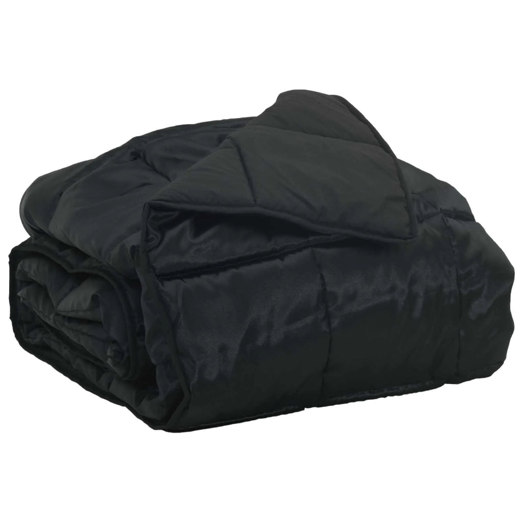 Duvet Estivo Nero 140 x 200 cm Satin e Micropile