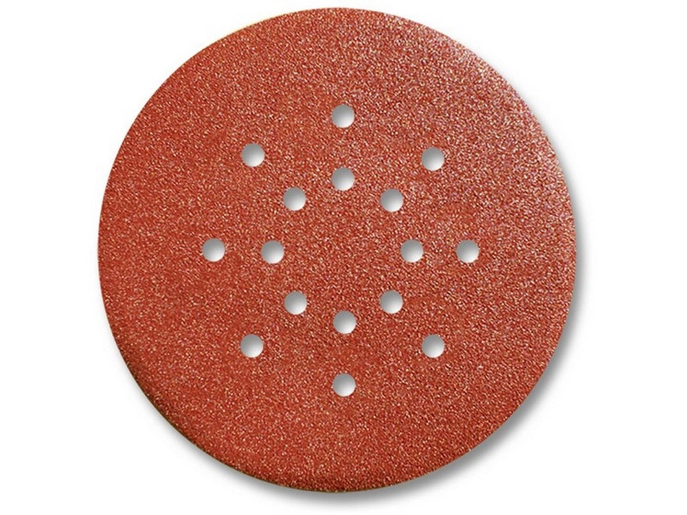 25pz disco abrasivo autoaggrappante levigatrici muro i mm 225 16 fori grana 60 cod:ferx.vit52626