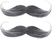 Falsa Barba 2 Pezzi - Barba Realistica - Plastica - Riciclabile - Costumi - Facile da Indossare - Dimensioni 13 x 4 cm - Barba da Teatro