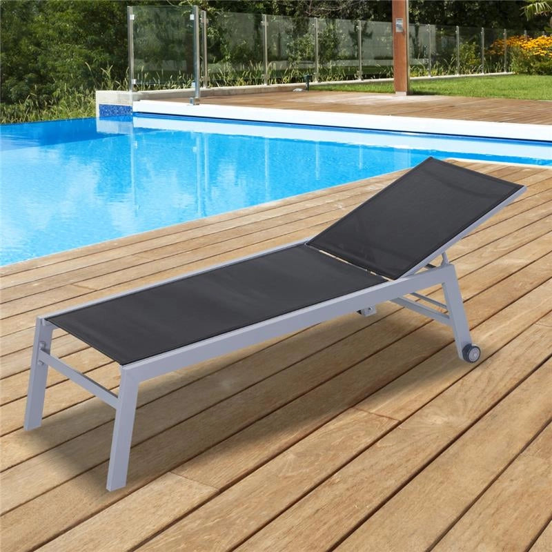LETTINO PRENDISOLE PIEGHEVOLE CON MATERASSINO 169 X 65 X 102 CM NERO