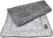 Coperta di Piuma Poggiante per Cani in Grigio, 3 Dimensioni Disponibili, Misura 105 x 70 cm, Idonea per Casa e Viaggio