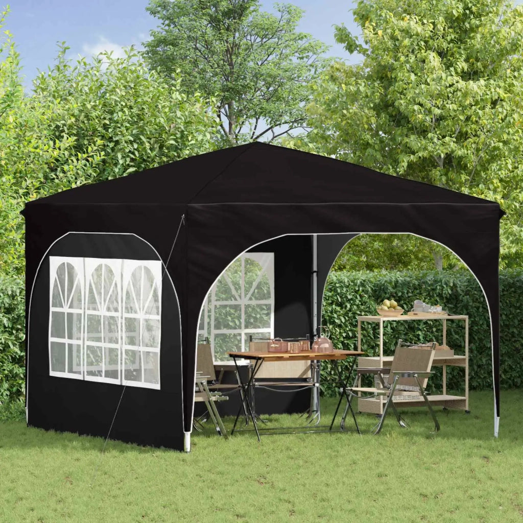 Tenda per feste a pop-up 290 x 290 x 245 cm Nero 42019865