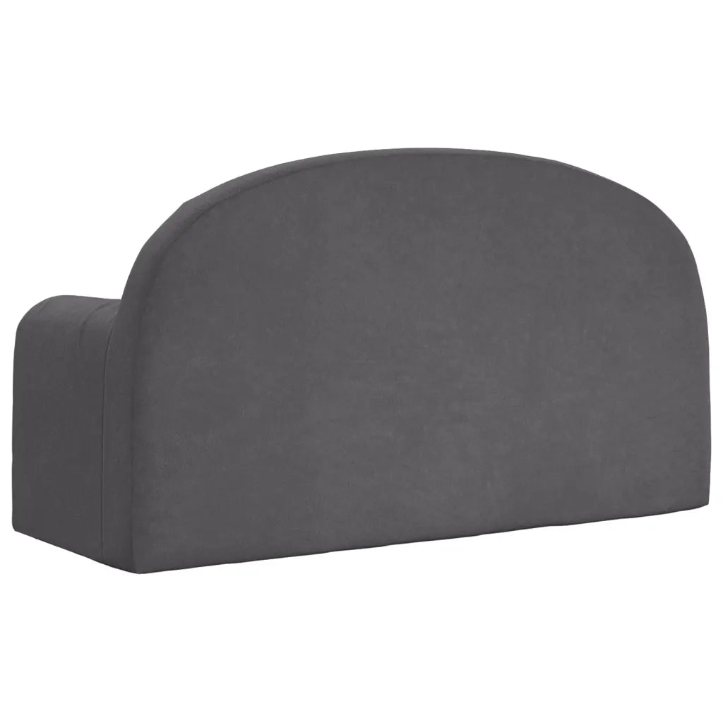Divano per Bambini a 2 Posti-Sofa-Divanetto Antracite in Morbido Peluche 949600