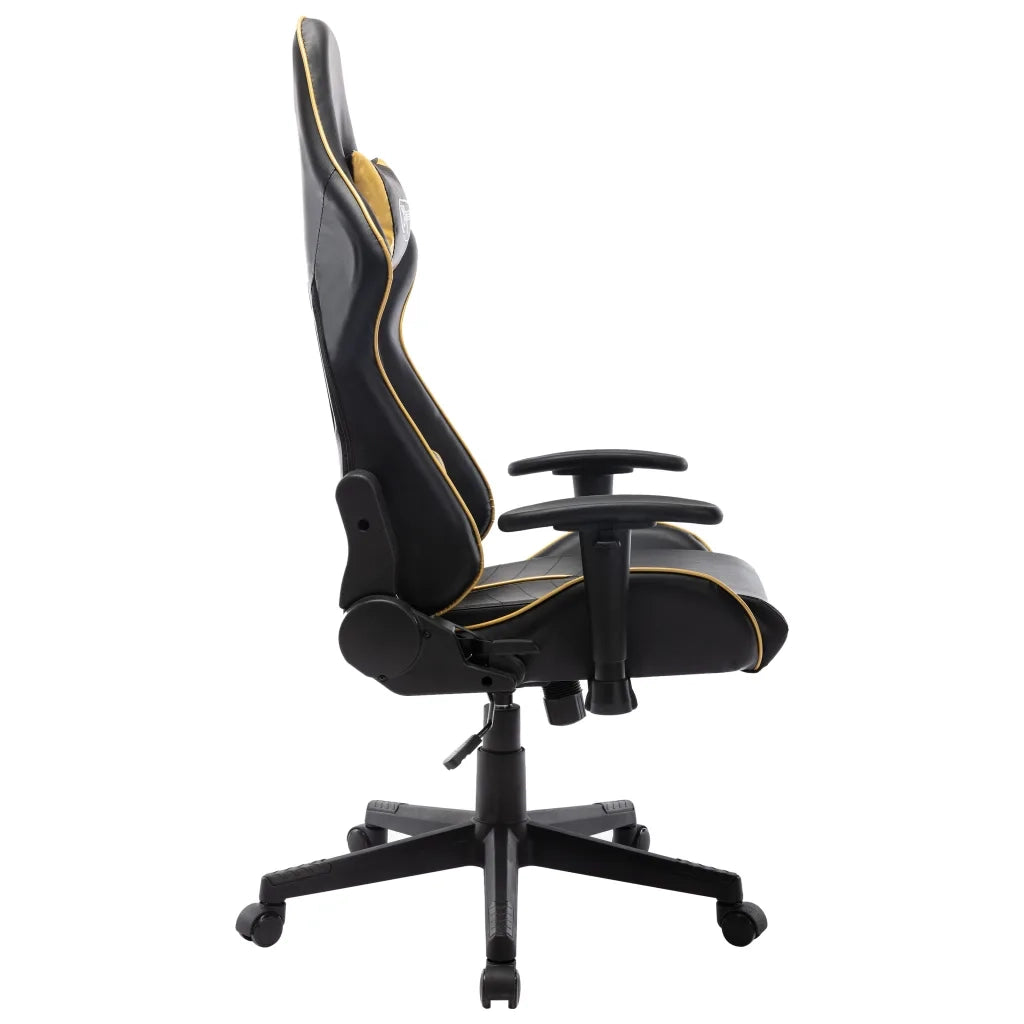 Sedia da Gaming Nera e Oro in Similpelle 20504