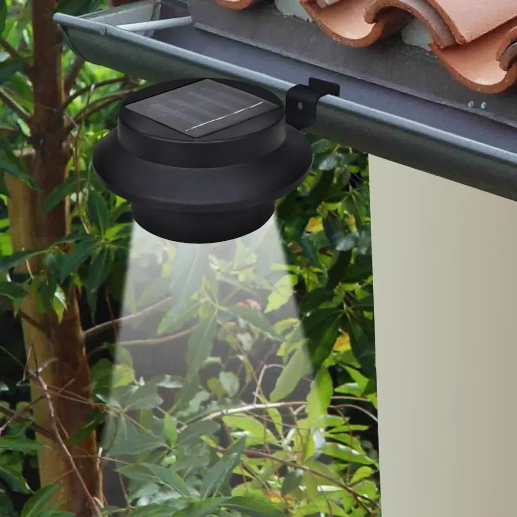 Lampade Solari 6 pz Luci per Recinzioni Nere CFW2550727