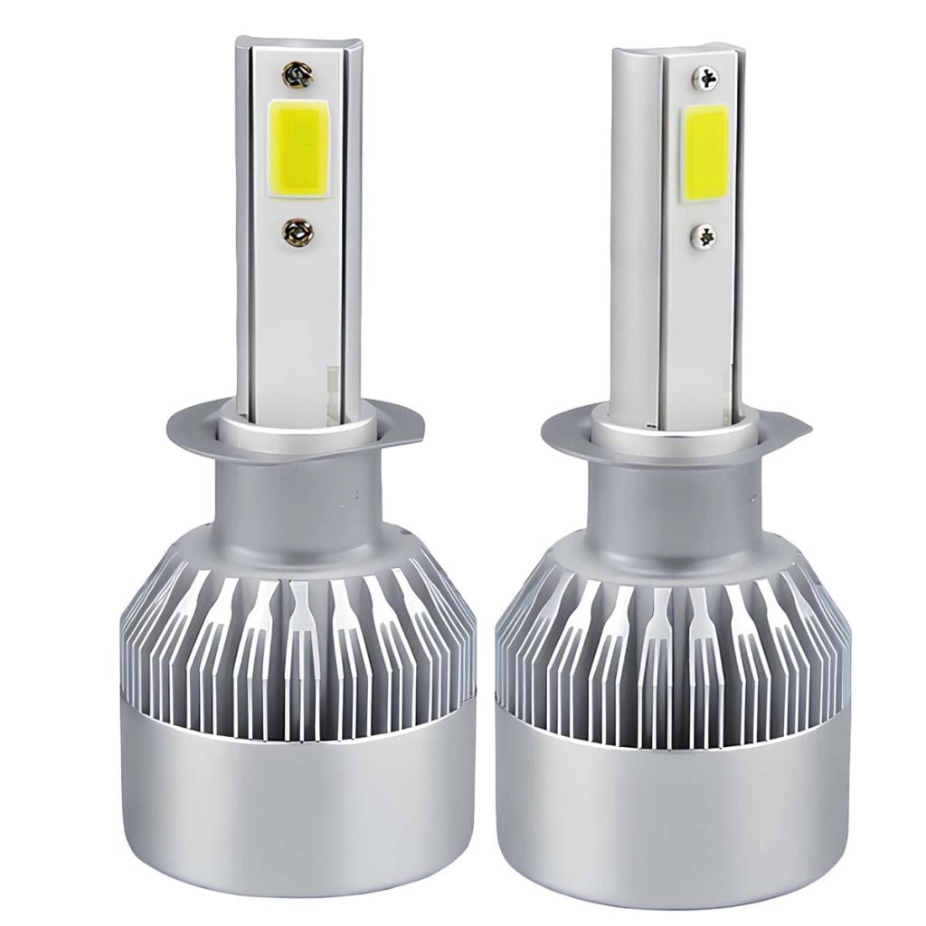 Confezione da 2 Lampadine LED per Auto H11 30W 6000K 3600LM con Dissipazione Termica Argento Avizar