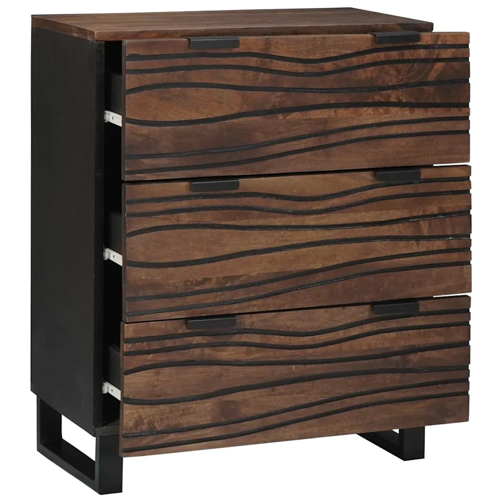 Credenza-Buffet-Armadio da cucina Marrone 60 x 33.5 x 75 cm Legno massello di mango 422963