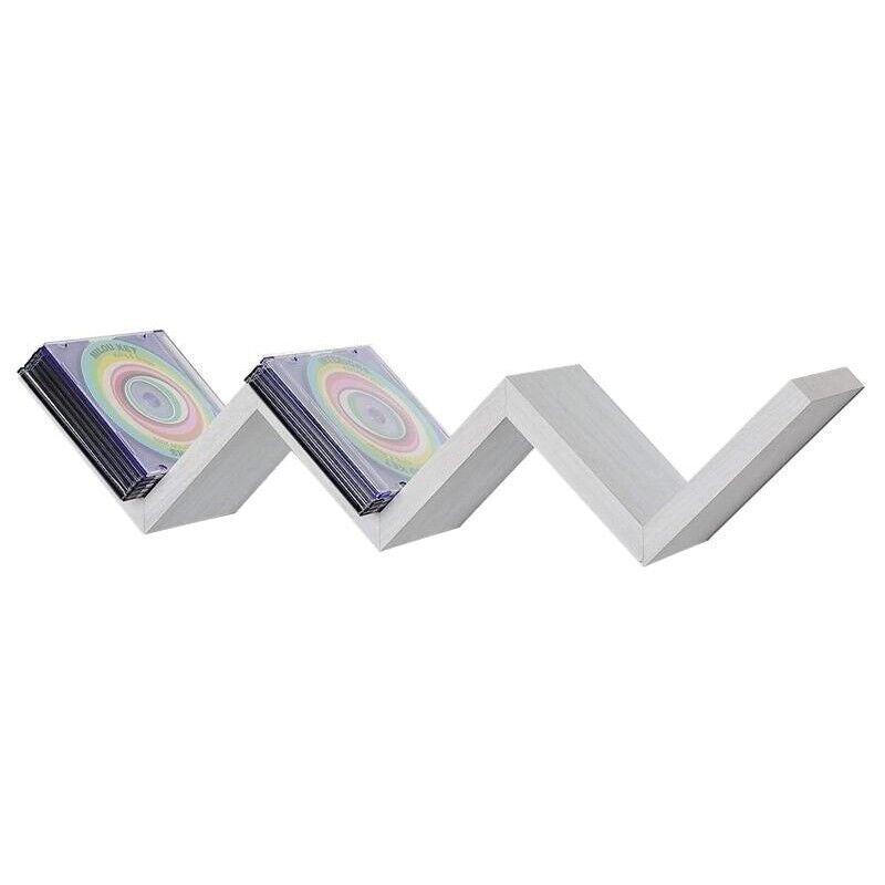 MENSOLA ZIG ZAG DIMENSIONI 59X12X12 CM IN COLORE BIANCO EFFETTO LEGNO