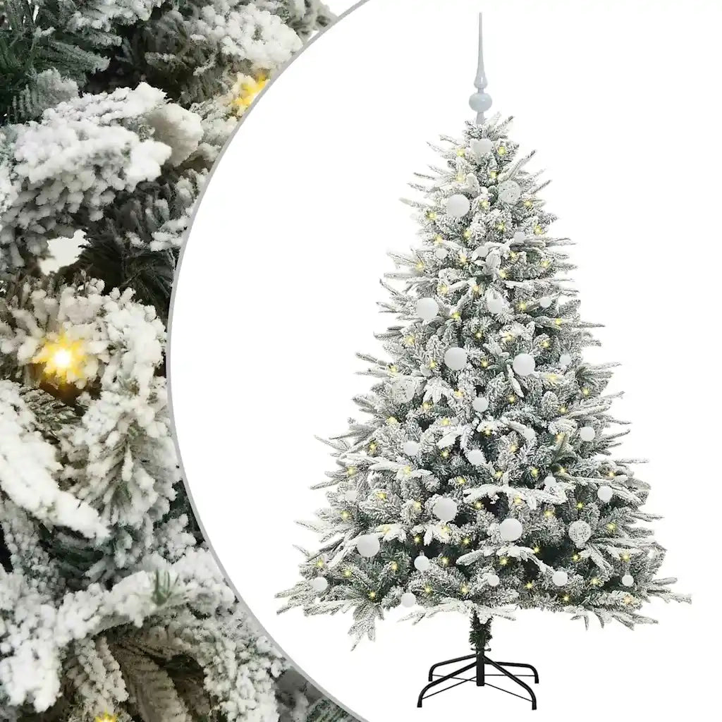 Albero di Natale Artificiale Pre-illuminato con Set di Palline 3395387