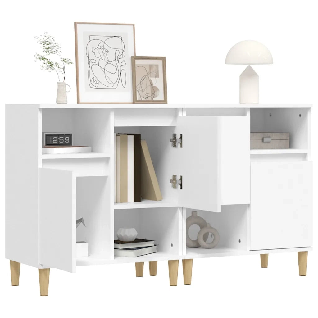 Credenze 2pz Bianche 60x35x70 cm in Legno Multistrato 3185719