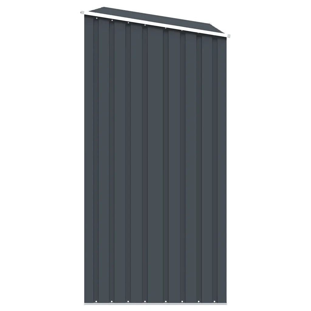 Capanno per Legna Antracite 245x98x159 cm in Acciaio Zincato CFW2560752