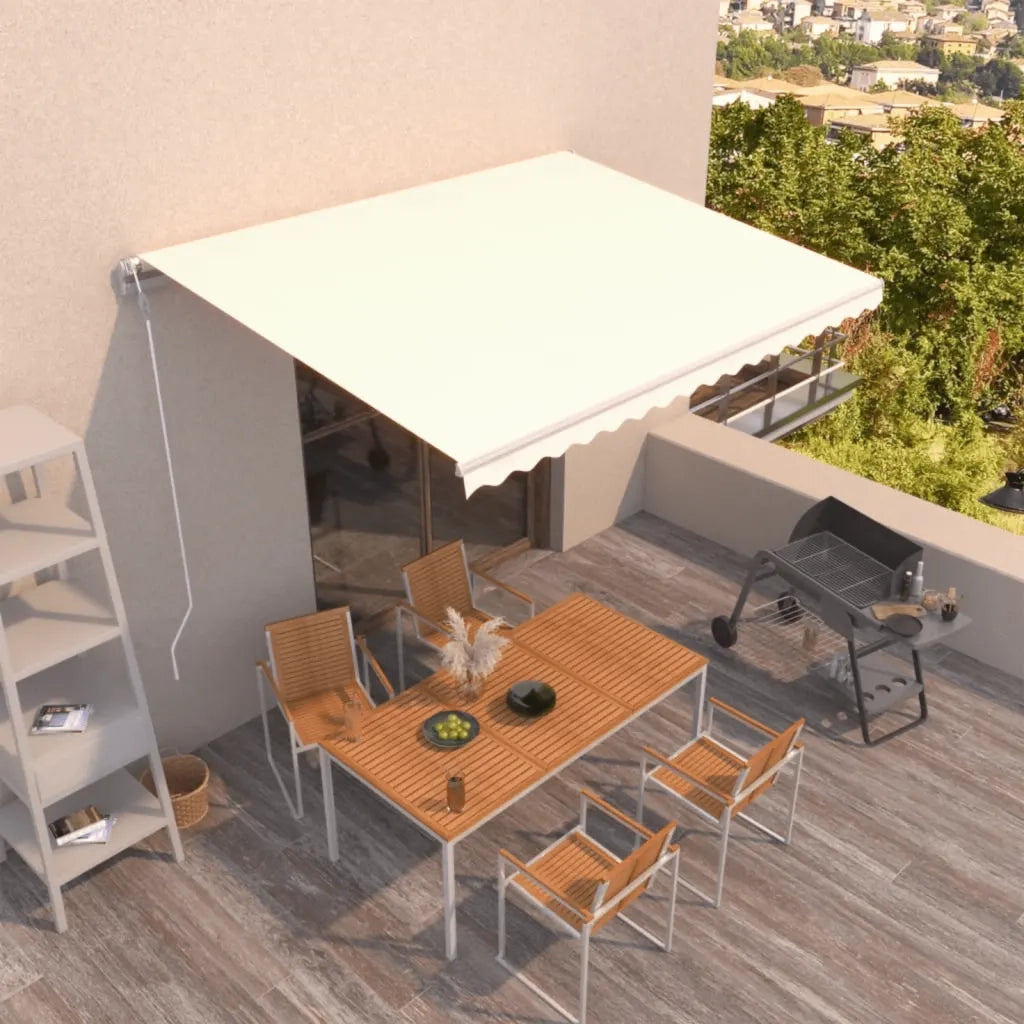Tenda da Sole Retrattile Automatica 450x350 cm Crema cod mxl 55213