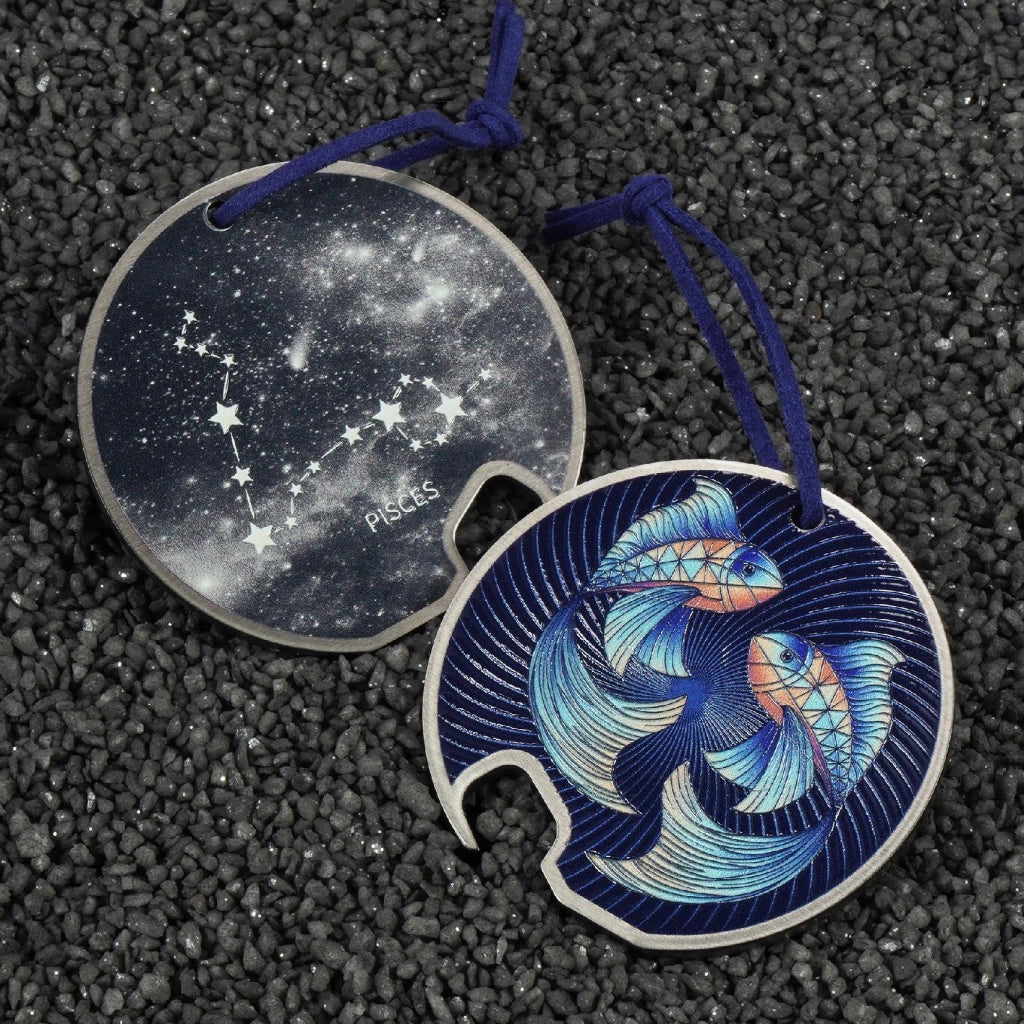 Apribottiglie KADAX in metallo per birra, regalo per il segno zodiacale dei Pesci, pratico