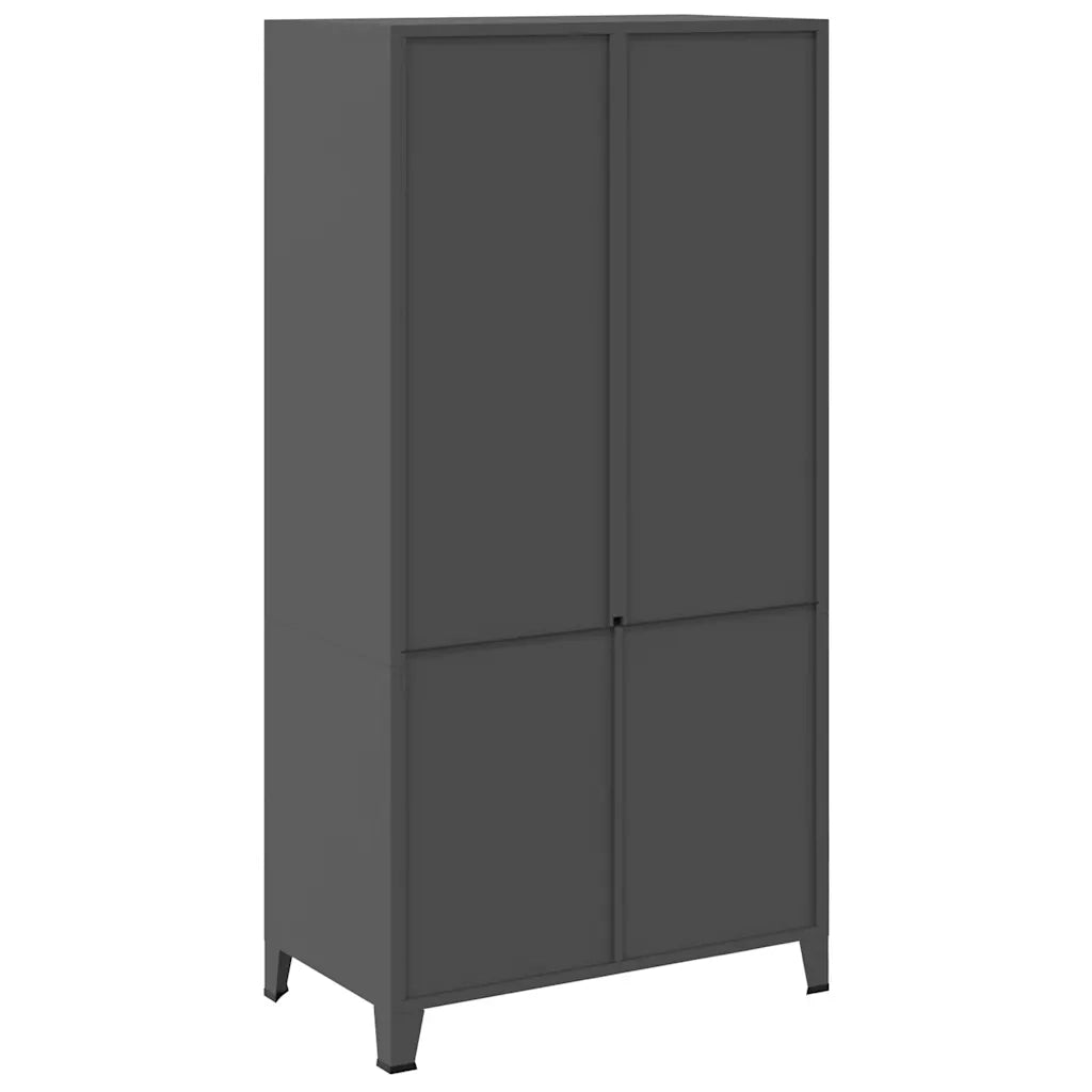 Armadio Antracite Industriale 90x50x180 cm in Metallo
