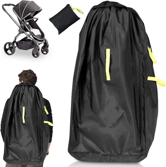 Borsa trasportabile 61 x 46 x 119 cm - impermeabile 420D - copertura per passeggino - borsa pieghevole - nero