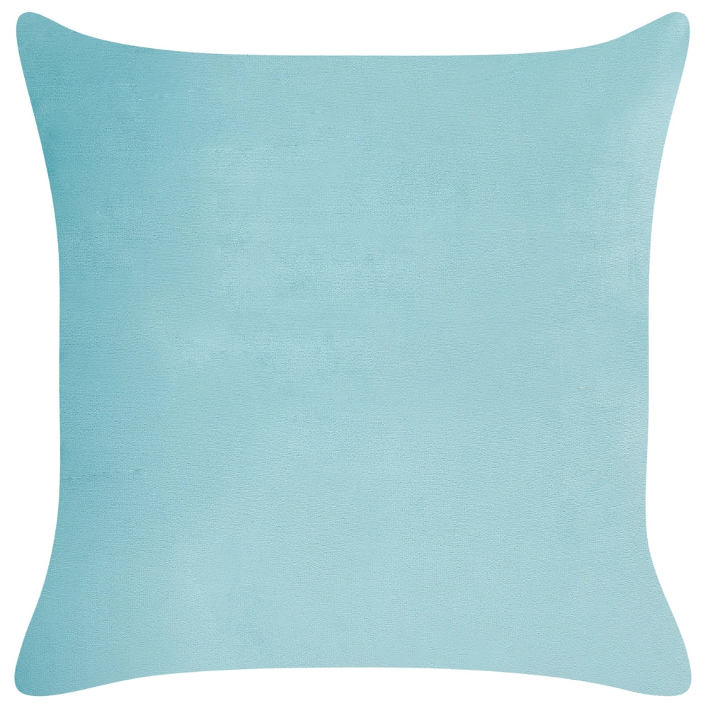 Set di 2 cuscini in velluto blu e beige con dettagli dorati 45 x 45 cm glamour soggiorno camera da letto