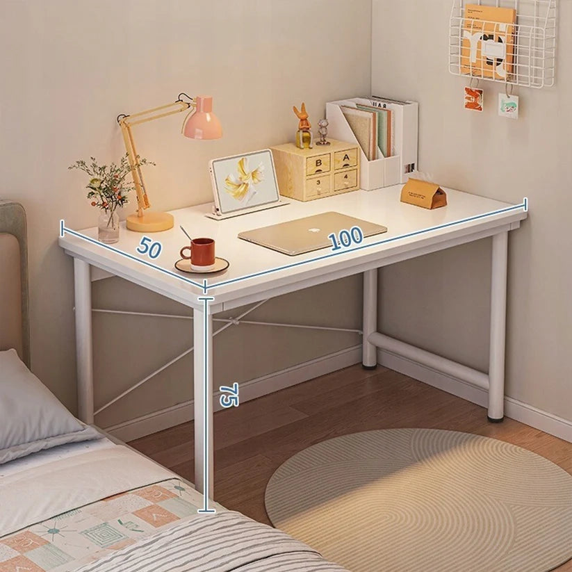 Scrivania per Computer Ragazzi 100 cm Stile Loft Moderno Bianca