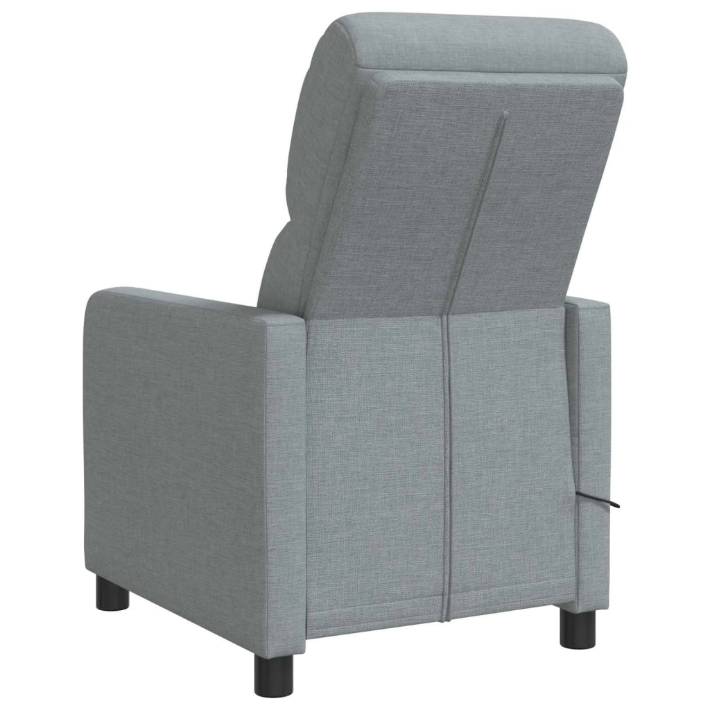 Divano Sedia-Poltrona Massaggiante Grigio Chiaro Tessuto 286951