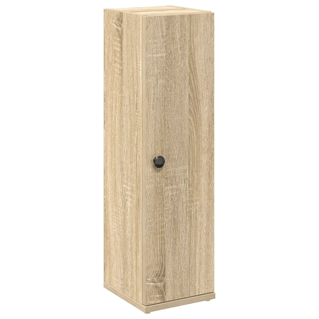 vidaXL Mobile da Bagno con Portarotolo Rovere Sonoma 20,5x22x72 cm