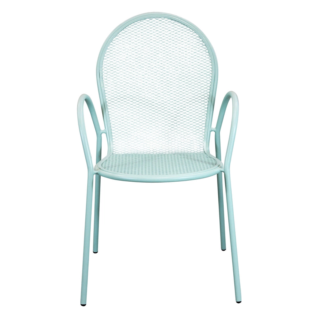 Poltrona da Giardino Impilabile in Acciaio cm 51x61x90 - JOEL
