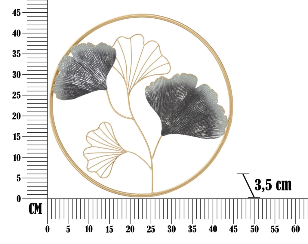PANNELLO IN FERRO FLOWER SIMPLE CM � 45,5X3,5