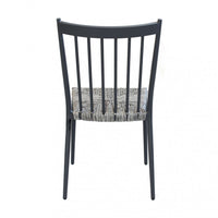 Sedia Martinica Impilabile 46x57x86 h cm in Alluminio Antracite