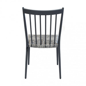 Sedia Martinica Impilabile 46x57x86 h cm in Alluminio Antracite