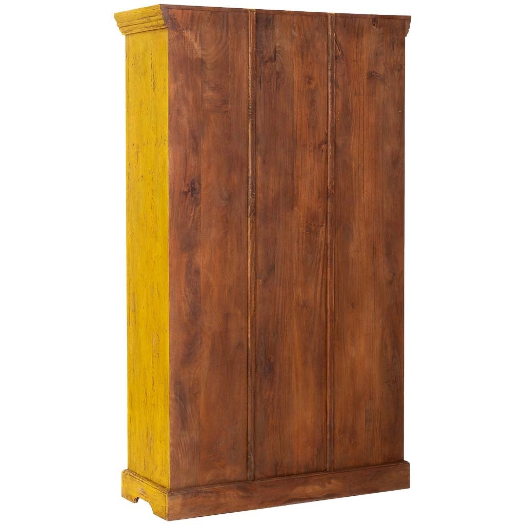 Vetrina in legno giallo 105x40x180h cm
