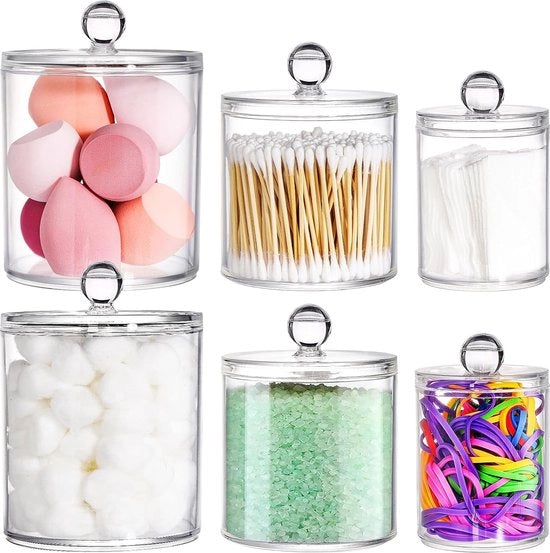 Set di contenitori per spugnette acriliche con coperchio 240/540/840 ml contenitore per spugnetta contenitore per spugnette con coperchio dispensatore per spugnette con coperchio scatola per prodotti da bagno