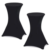 IDMarket - Set di 2 coperture nere per tavolo pieghevole alto 105 CM