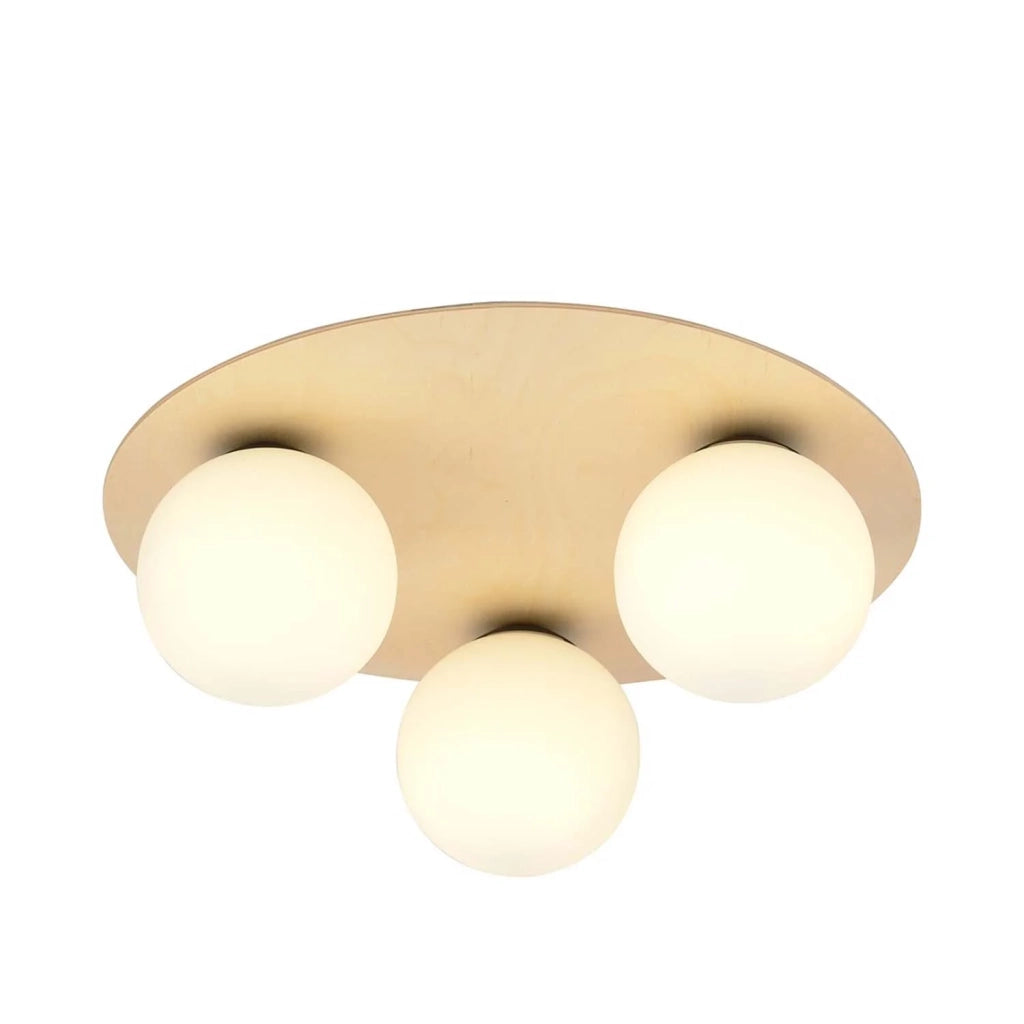Plafoniera Minimal Pegaso Acciaio Marrone 3 Luci E14 Ip20