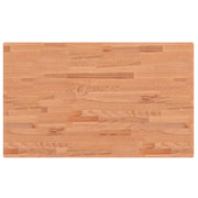 Piano Bagno 100x60x2,5 cm in Legno Massello di Faggio CFW6137744
