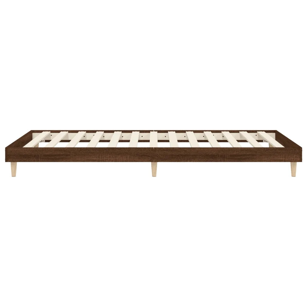 Giroletto senza Materasso Rovere Marrone 90x200cm in Truciolato 832068