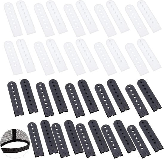 Estensioni di gomito per tubi in PVC, 20 pezzi, con dop regolabile e estensioni di dimensione ridotta, nero e bianco