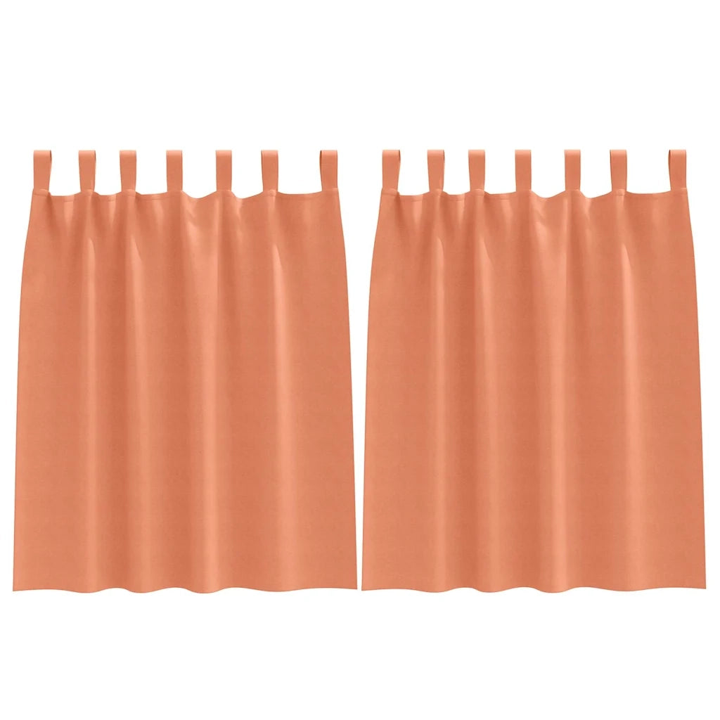 Tende Blackout con Anelli 2 pcs Terracotta 140 x 140 cm 4107633