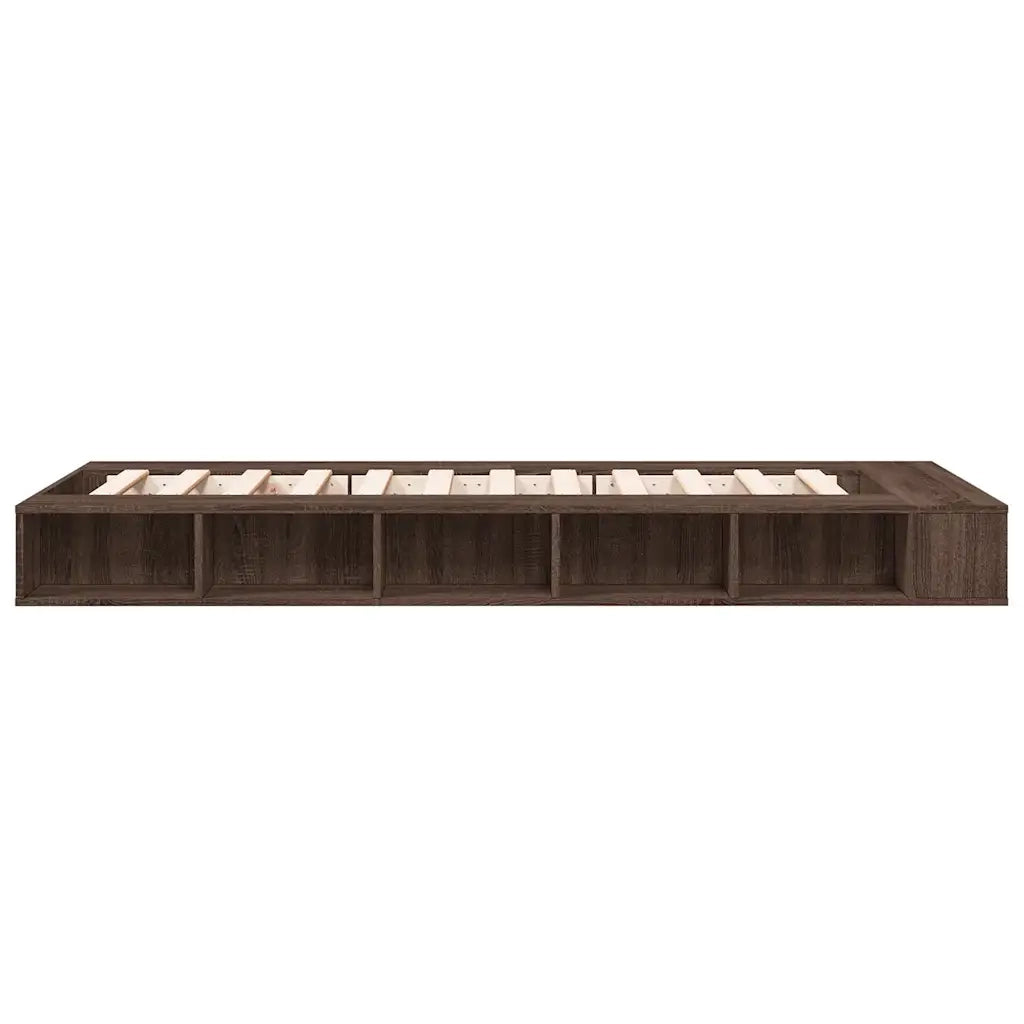 Giroletto-Struttura Letto Rovere Marrone 90x190 cm in Legno Multistrato 662662