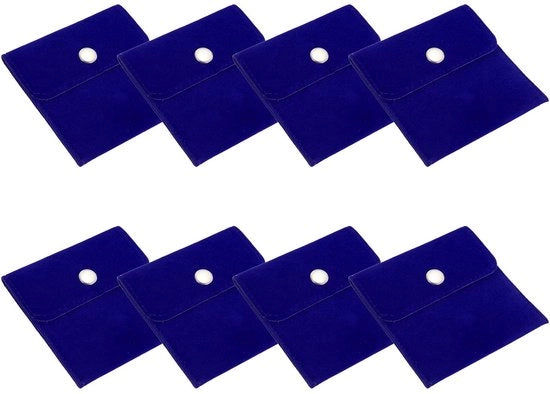 Set di Contenitori per Orecchini/Ringhi 8 pezzi - Borsa di Pelle - Portatile per Orecchini/Ringhi - Leggero e Duraturo - Protezione contro le Scalfitture - Contenitori di Stoccaggio