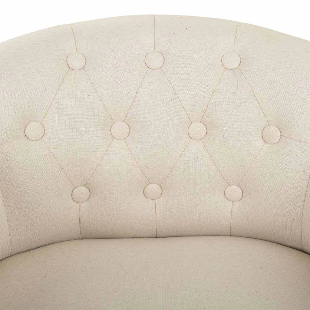 Poltrona in legno imbottita bianca 61x61x71h