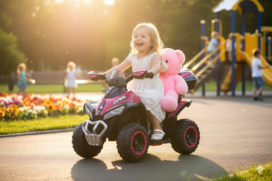 Mini Quad Elettrico per Bambini 6V Kid Go Deluxe Rosa