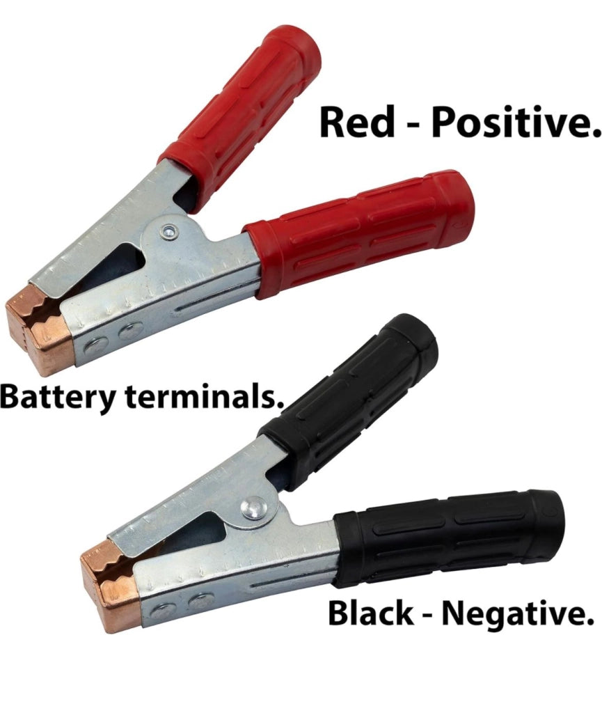 Kit 2 Pinze Per Cavi Batteria Auto 600a Pinze per Cavi contatti morsetti clip