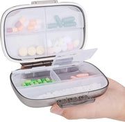 Organizzatore di Viaggio Pill Organizer Dispensatore di Pillola Aria-tight Dispensatore di Pillola con 7 Compartimenti per Diversi Farmaci Contenitore di Vitamine Portatile e Idrorepellente per Medicinali da Viaggio