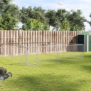 Canile da Esterno in Acciaio Zincato 4x4x1 m 170820
