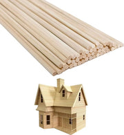 Stecchi in legno rotondi - Stecchi in legno naturali per artigianato e lavorazione del legno