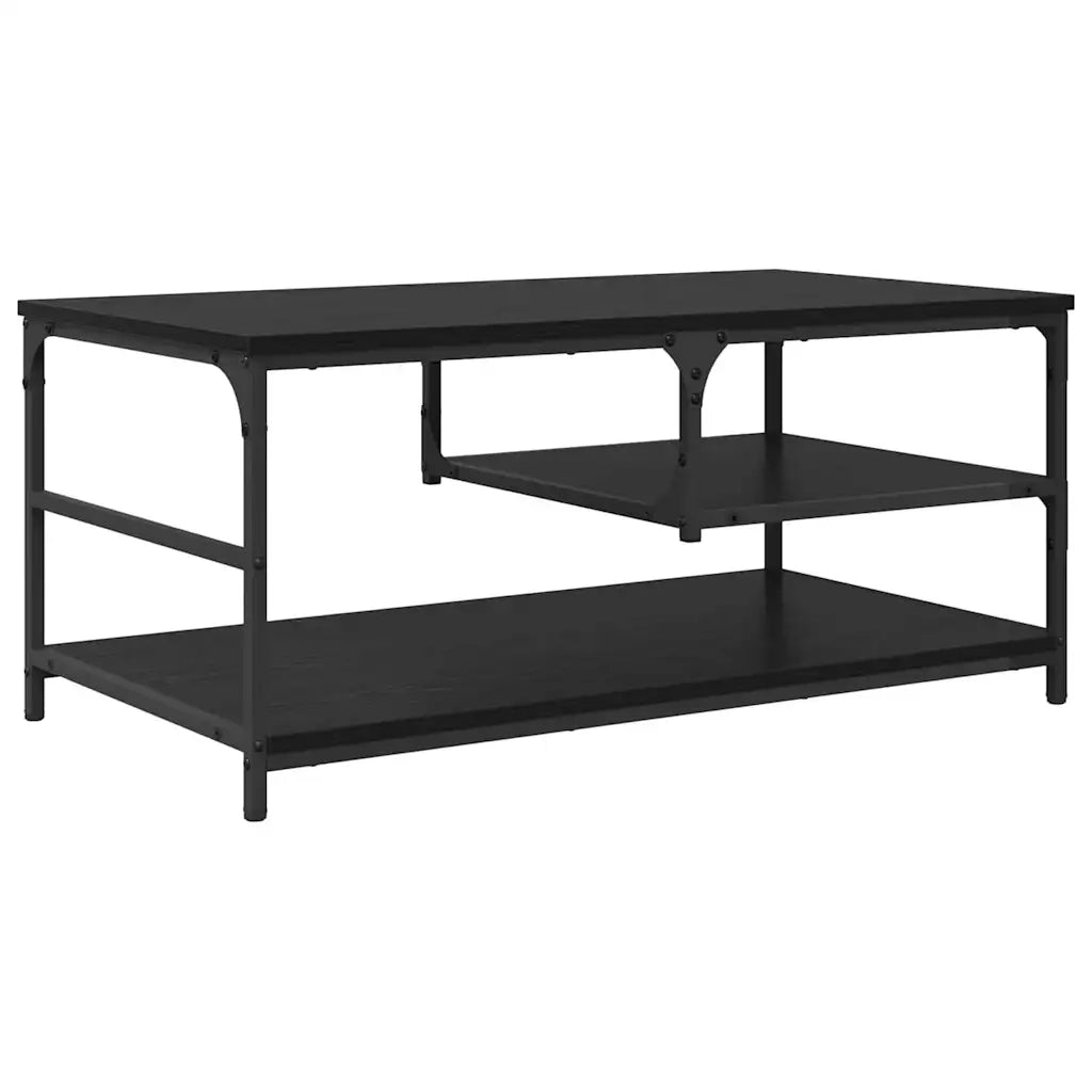 Tavolino da salotto Rovere Nero 90 x 49 x 40 cm 886245
