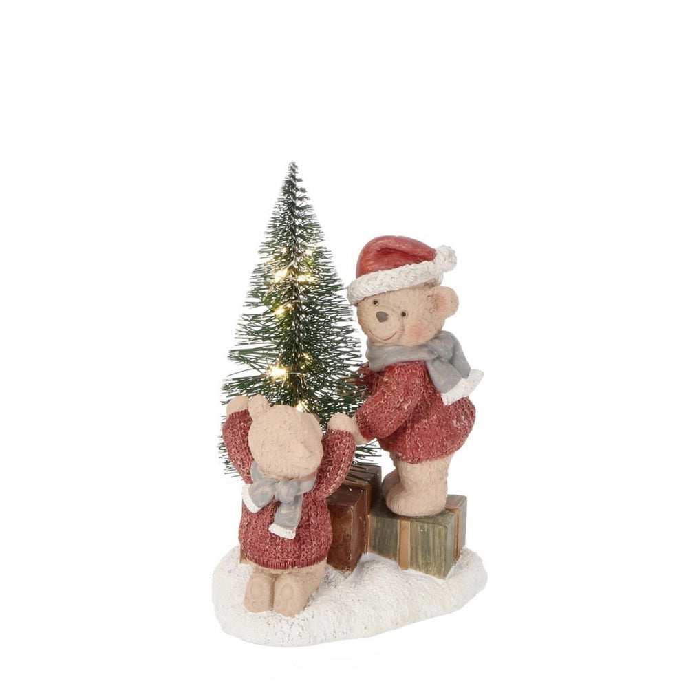 Decorazione Natalizia Luminosa Led con gli Orsetti Natale Bizzotto