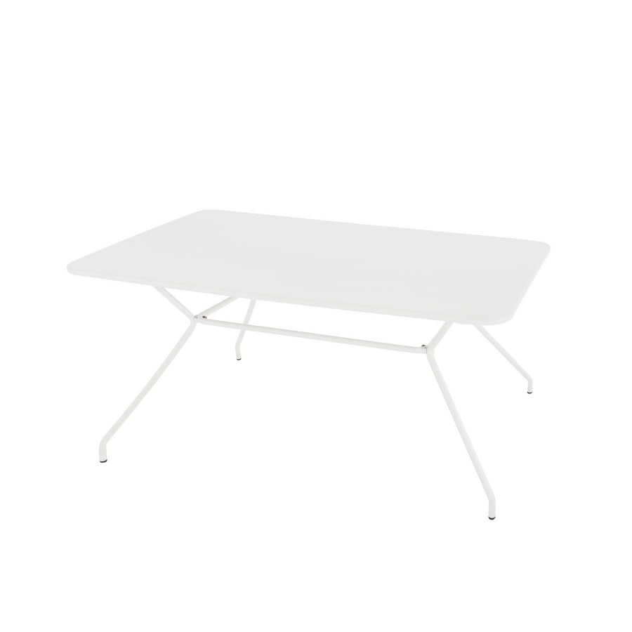 Tavolo da Giardino 150x80x75h cm in metallo Cara Bianco
